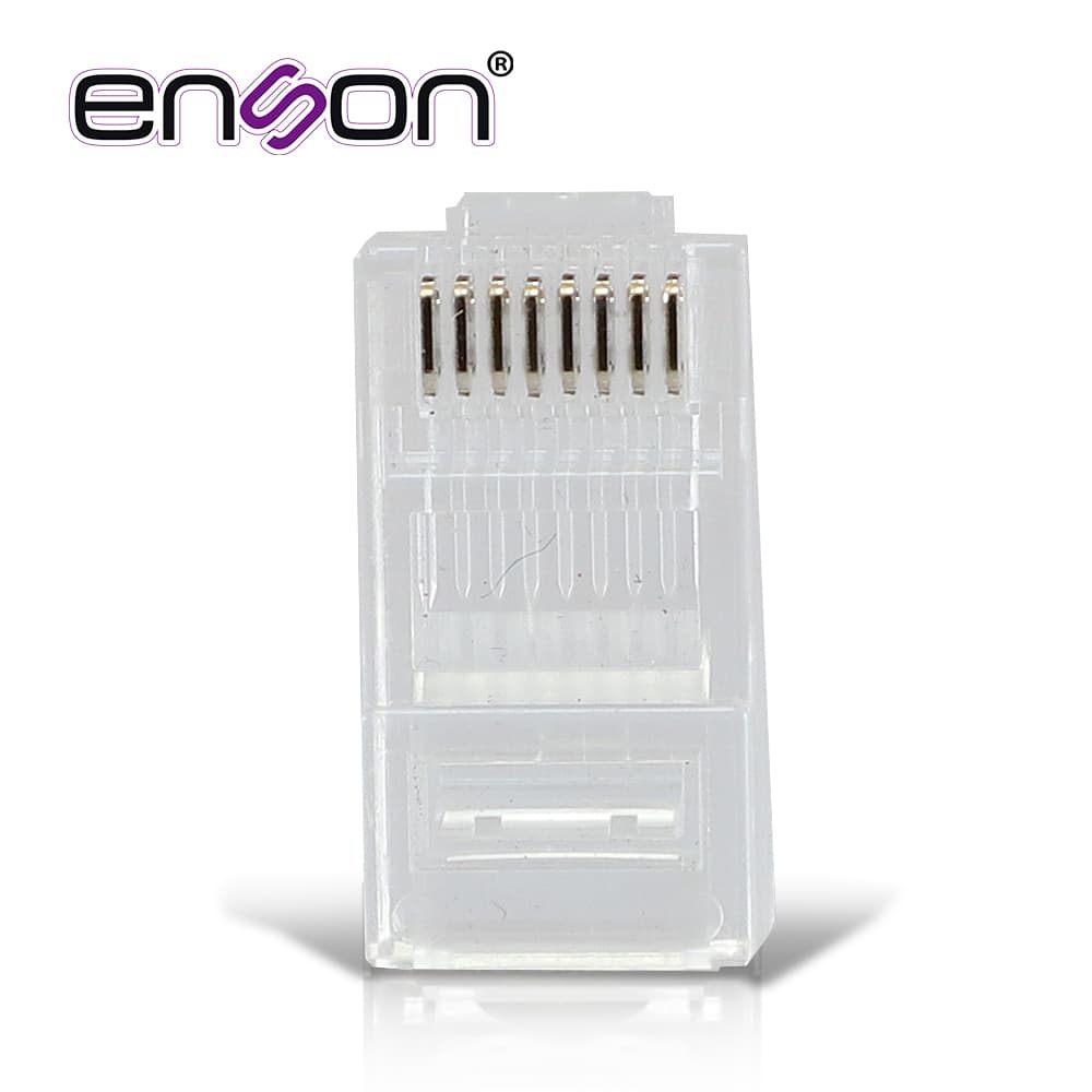 PLUG FACIL PONCHADO ENSON EPRO-PLUG6-50 BOTE DE 50 PZS PARA CABLE UTP CAT6 CON SISTEMA DE PASO DE CABLES PASSTRU QUE FACILITA EL PONCHADO DE CABLE UTP YA QUE SE PUEDE IDENTIFICAR ERRORES DE MANERA MAS FACIL, REQUIERE USO DE PINZAS EPRO-PLUGTOOL - Miniatura 5