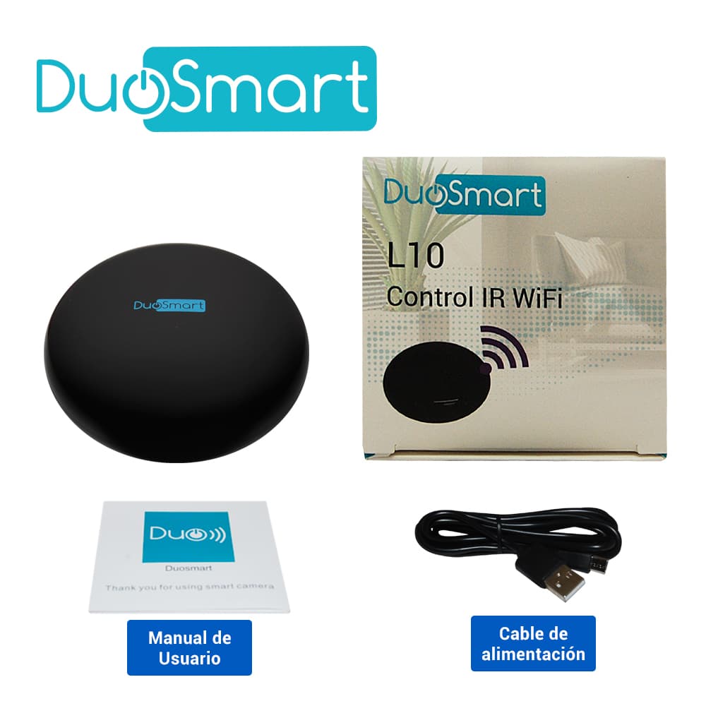 MODULO IR WIFI DUOSMART L10 CONTROLA EQUIPOS QUE USEN CONTROL REMOTO INFRARROJO CON FUNCION DE APRENDIZAJE DE CODIGOS COMPATIBLE CON APP DUOSMART - Miniatura 6