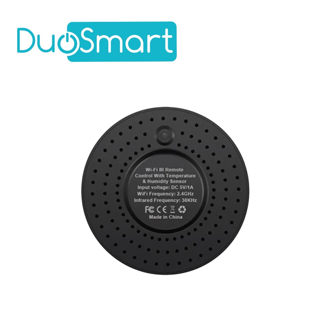MODULO IR + SENSOR DE TEMPERATURA Y HUMEDAD WIFI 2.4GHZ DUOSMART L30 CONTROLA EQUIPOS QUE USEN CONTROL REMOTO INFRARROJO CON MONITOREO DE TEMPERATURA Y HUMEDAD AMBIENTAL COMPATIBLE CON APP DUOSMART

 - Miniatura 4