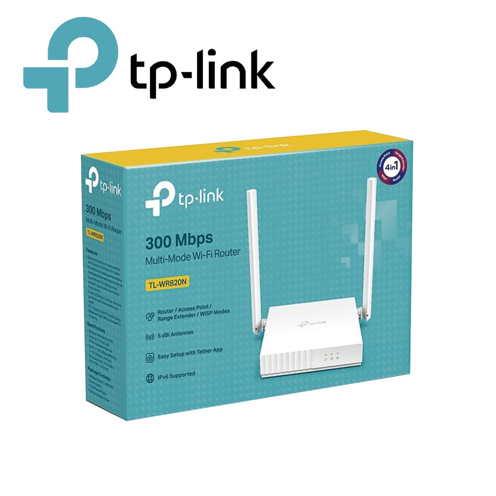 ROUTER INALAMBRICO TP-LINK TL-WR820N VELOCIDAD DE TRANSMISION INALAMBRICA 300 MBPS ADMITE 4 MODOS DE OPERACION: ENRUTADOR, EXTENSOR DE RANGO, PUNTO DE ACCESO, MODO WISP. CONTROL PARENTAL PARA ADMINISTRACION DE DISPOSITIVOS CONECTADOS 1 PUERTO WAN 10/ - Miniatura 5