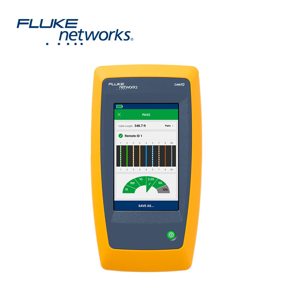 TESTER DE CABLES Y DE RED LINKIQ FLUKE NETWORKS LIQ-100 PERMITE ENCONTRAR LA VELOCIDAD MAXIMA DE CABLEADO HASTA 10 GBPS, COMPROBACION DE CARGA POE, IDENTIFICA LA INFORMACION DEL SWITCH MIDE LONGITUDES HASTA 305 METROS, PANTALLA TACTIL DESCARGA REPORT - Miniatura 2