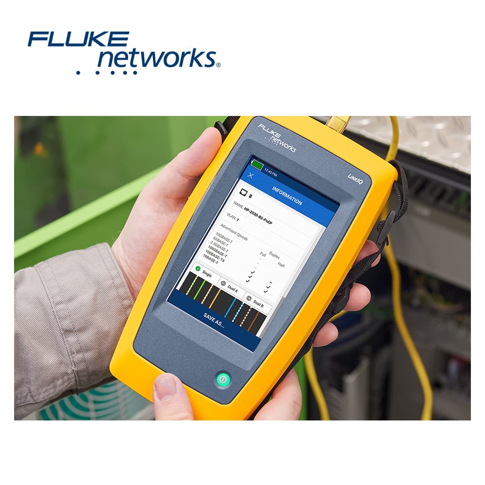 TESTER DE CABLES Y DE RED LINKIQ FLUKE NETWORKS LIQ-100 PERMITE ENCONTRAR LA VELOCIDAD MAXIMA DE CABLEADO HASTA 10 GBPS, COMPROBACION DE CARGA POE, IDENTIFICA LA INFORMACION DEL SWITCH MIDE LONGITUDES HASTA 305 METROS, PANTALLA TACTIL DESCARGA REPORT - Miniatura 7