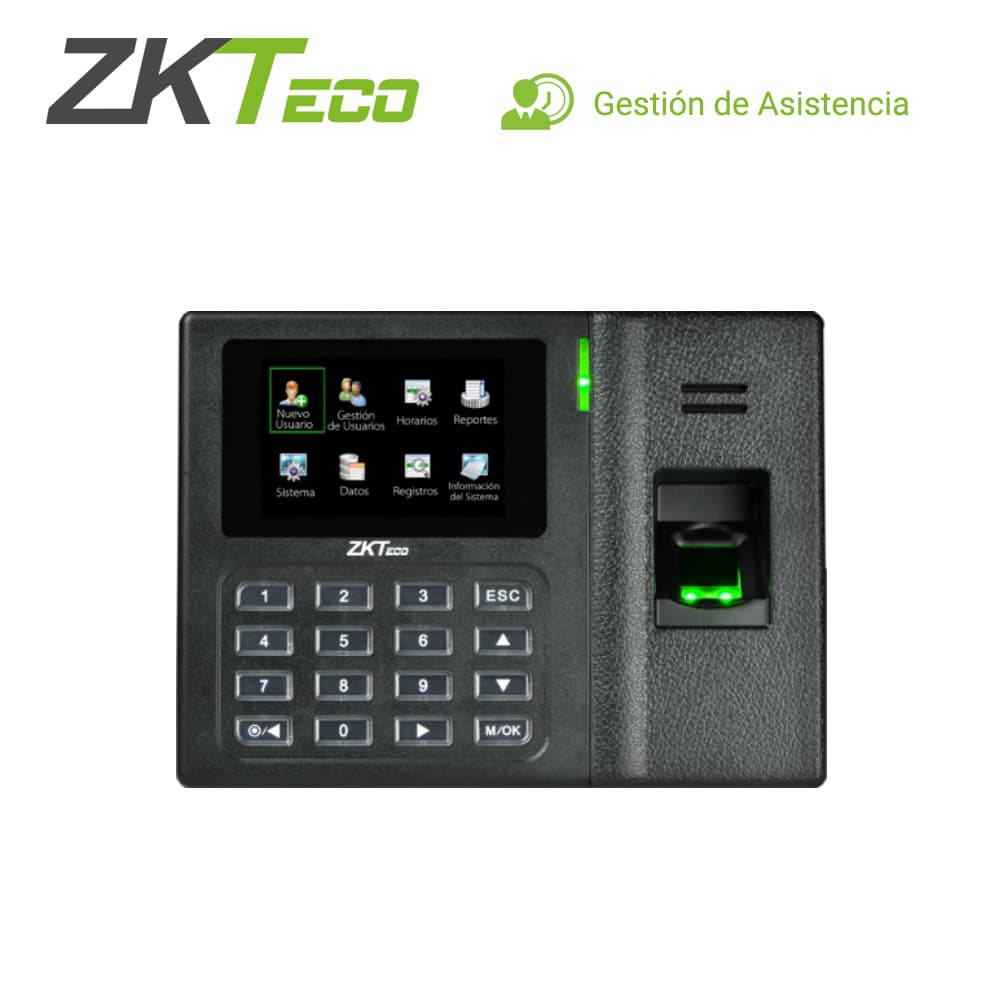 CONTROL DE ASISTENCIA CHECADOR AUTONOMO ZKTECO LX14 BIOMETRICO DE 500HUELLAS/500CONTRASEÑAS/50,000REGISTROS USBHOST/SSR-FORMATOEXCEL - Miniatura 2