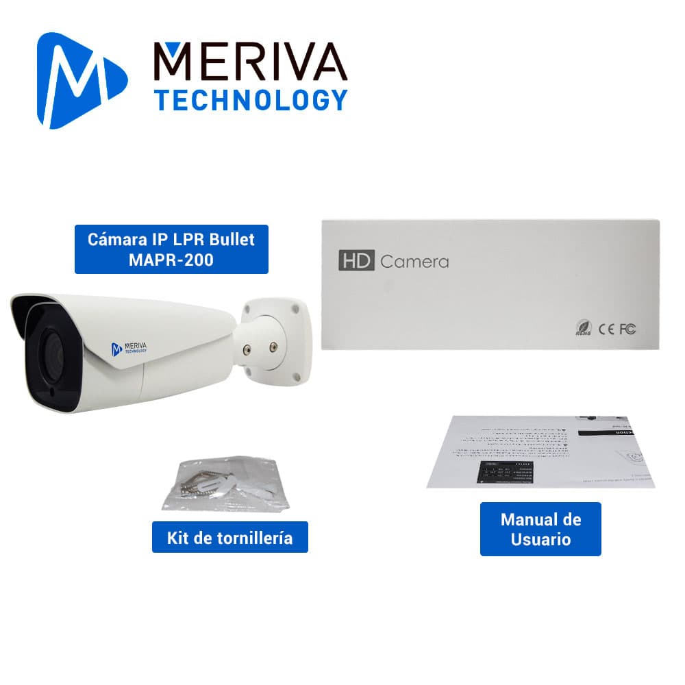 CAMARA IP BULLET LPR MERIVA TECHNOLOGY MAPR-200 / 2MP / H.265+ / LENTE MOTORIZADO 7 - 22MM / 70 - 100M IR / IP67 / METALICA / 12 VCD / POE / SOPORTA MICRO SD HASTA 256 GB (NO INCLUIDA) / 1 ENTRADA + 1 SALIDA DE AUDIO / 1 ENTRADA + 1 SALIDA DE ALARMA  - Miniatura 6