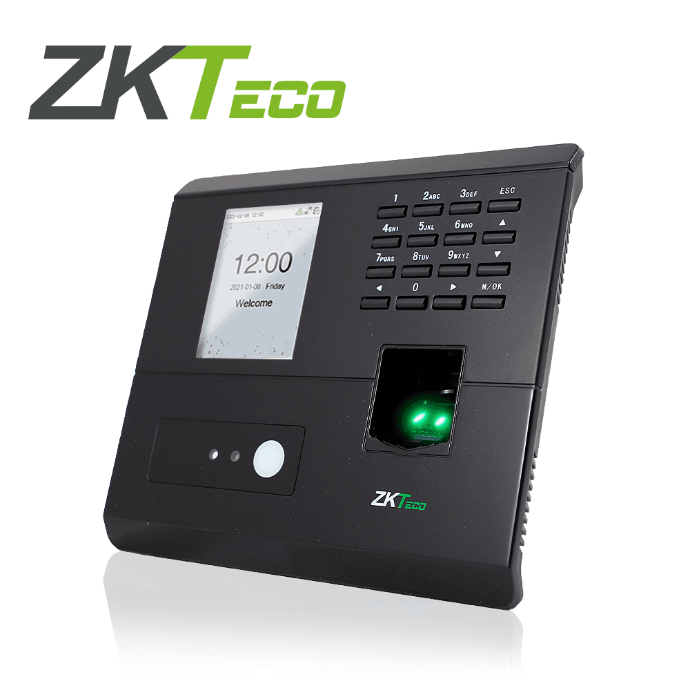 CONTROL DE ASISTENCIA Y ACCESO ZKTECO MB10-VL POR RECONOCIMIENTO FACIAL VISIBLE LIGHT ALMACENA HASTA 100 ROSTROS / 500 HUELLAS / 50,000 EVENTOS SALIDA DE RELEVADOR PARA CONTROLAR UNA PUERTA Y UN BOTON DE SALIDA COMPATIBLE CON BIO TIME CLOUD 2.0 / BIO - Miniatura 2
