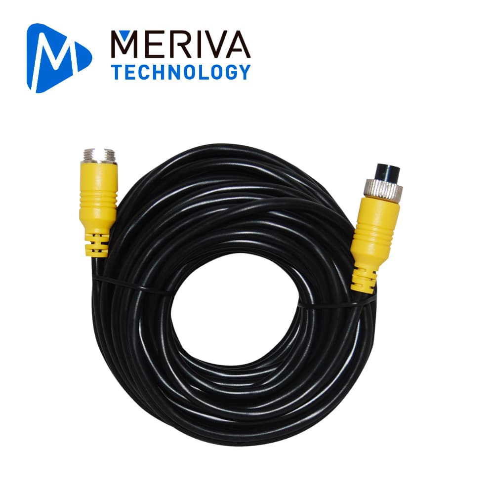 CABLE DIN DE AVIACION SERIE ECO MERIVA TECHNOLOGY MBCE110 / 4 PINES / 10 METROS / COMPATIBLE CON CAMARAS AHD - Miniatura 2