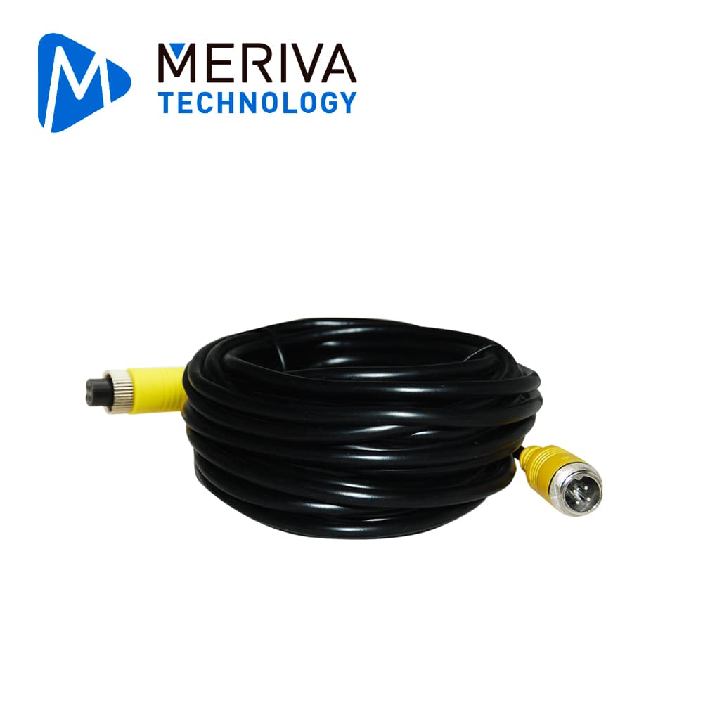 CABLE DIN DE AVIACION SERIE ECO MERIVA TECHNOLOGY MBCE70 / 4 PINES / 7 METROS / COMPATIBLE CON CAMARAS AHD - Miniatura 3
