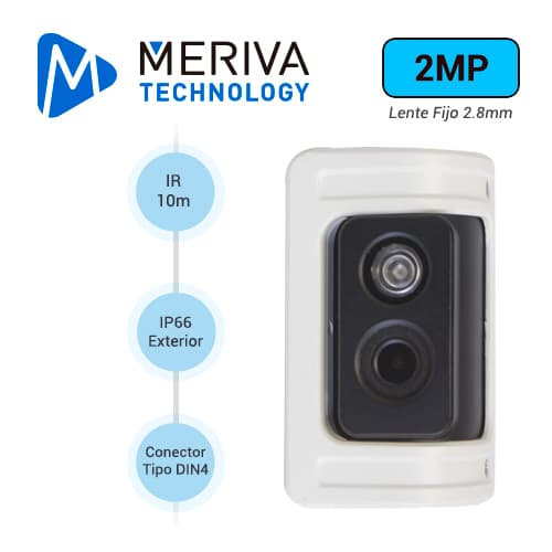 CAMARA AHD STREAMAX MC308RHD / 2MP / 3.6MM / 10M IR / IP66 / CONECTOR DIN 4 PINES /  12 VCD / EXTERIOR / LATERAL DERECHA - Miniatura 3