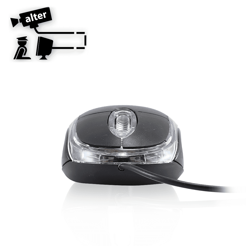 MOUSE NEGRO-TRASPARENTE ALAMBRICO - Miniatura 4