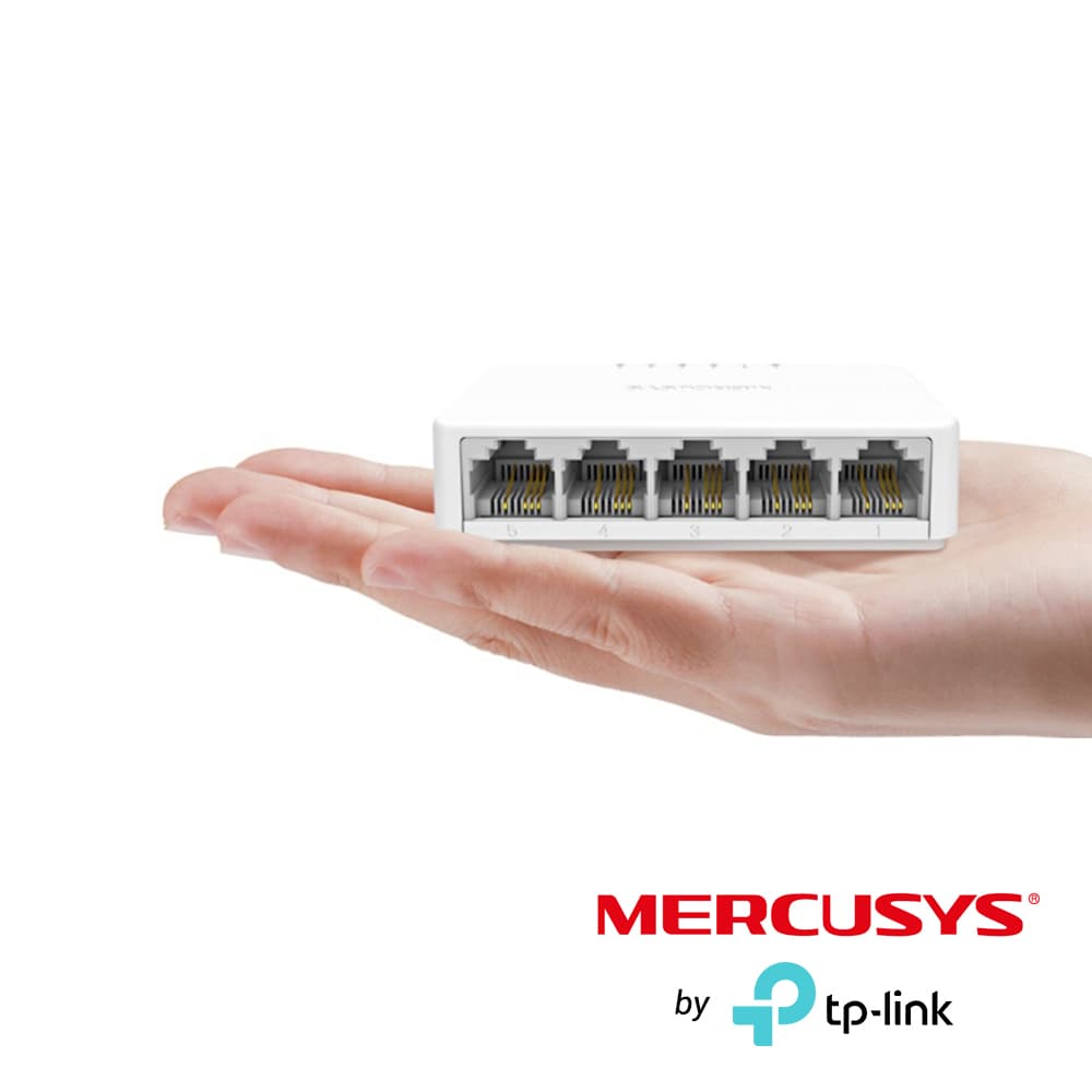 SWITCH DE ESCRITORIO MERCUSYS MS105 DE 5 PUERTOS 10/100 MBPS - Miniatura 4