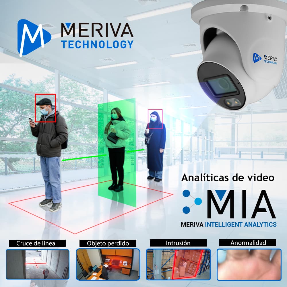 CAMARA IP TURRET MERIVA TECHNOLOGY MTD-FC500FA / 5MP / H.265+ / 2.8MM / 20 - 30M LUZ CALIDA / IP67 / METALICA / 12 VCD / POE / SOPORTA MICRO SD HASTA 256 GB (NO INCLUIDA) / 1 ENTRADA DE AUDIO / MICROFONO INTEGRADO / MIA 2.0 / ONVIF / FACE - DETECCION - Miniatura 5
