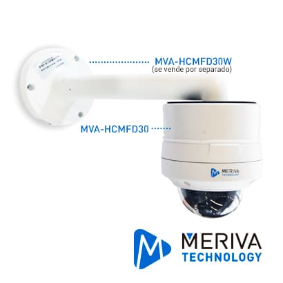 CAJA DE CONEXIONES REDONDA MERIVA TECHNOLOGY MVA-HCMFD30  / METALICA / IP66 / COMPATIBLE CON LA CAMARA MFD-EB600F - Miniatura 3