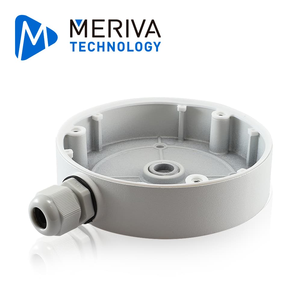 CAJA DE CONEXIONES REDONDA MERIVA TECHNOLOGY MVA-JB0206 / MONTAJE EN PARED O TECHO / COMPATIBLE CON LA CAMARA FISHEYE  MT-FE60N  - Miniatura 2