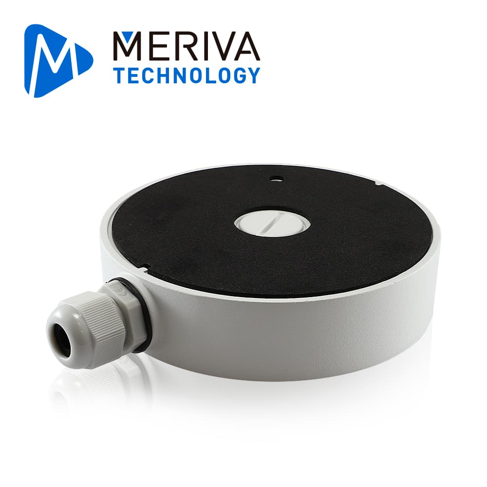 CAJA DE CONEXIONES REDONDA MERIVA TECHNOLOGY MVA-JB0206 / MONTAJE EN PARED O TECHO / COMPATIBLE CON LA CAMARA FISHEYE  MT-FE60N  - Miniatura 3