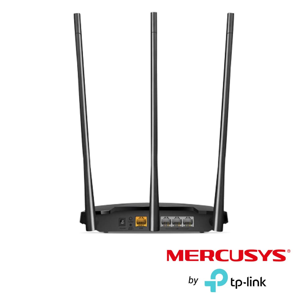 RUTEADOR INALAMBRICO MW330HP MERCUSYS / 1 PUERTO WAN 10/100 MBPS / 3 PUERTOS LAN 10/100 MBPS / FRECUENCIA DE 2.4GHZ B/G/N / 3 ANTENAS FIJAS DE 7DBI / VELOCIDAD INALAMBRICA DE 300 MBPS / FUENTE DE ALIMENTACION DE 9V - 0.6A. - Miniatura 3