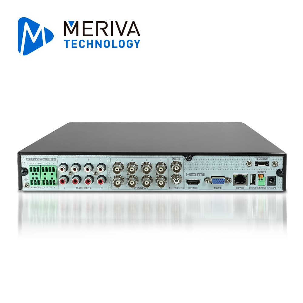 DVR MERIVA TECHNOLOGY MXVR-6108A HD H.265 12 CANALES 5MP 8CH BNC + 4CH IP/SALIDA HDMI (1080P) + 1 VGA (1080P) + BNC SIMULTANEAS/1 SALIDA + 1 ENTRADA DE AUDIO RCA/4 ALARMA IN + 1 ALARMA OUT/COC/AOC/P2P/SO. N9000/TECNOLOGIAS AHD/TVI/CVI/SD/IP/GRABACION - Miniatura 4