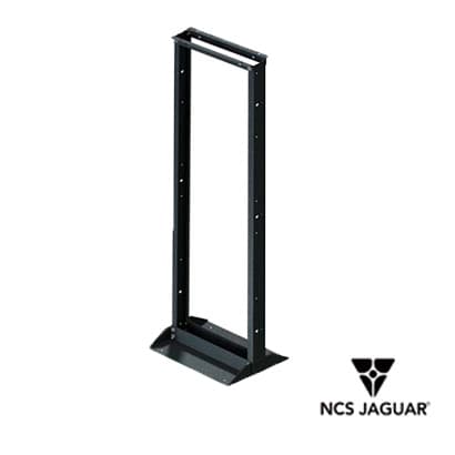 RACK VERTICAL NCS JAGUAR NCS-RL-12-28JL RACK DE 2 POSTES DE 28UR CAPACIDAD DE CARGA DE 400KG UR MARCADAS PREPARADO PARA ANCLAJE EN PISO O TECHO POSTES PARA TORNILLO 12-24 5/8 INCLUYE HERRAMIENTA PARA SU ARMADO NO INCLUYE TORNILLERIA PARA MONTAJE DE A - Miniatura 2