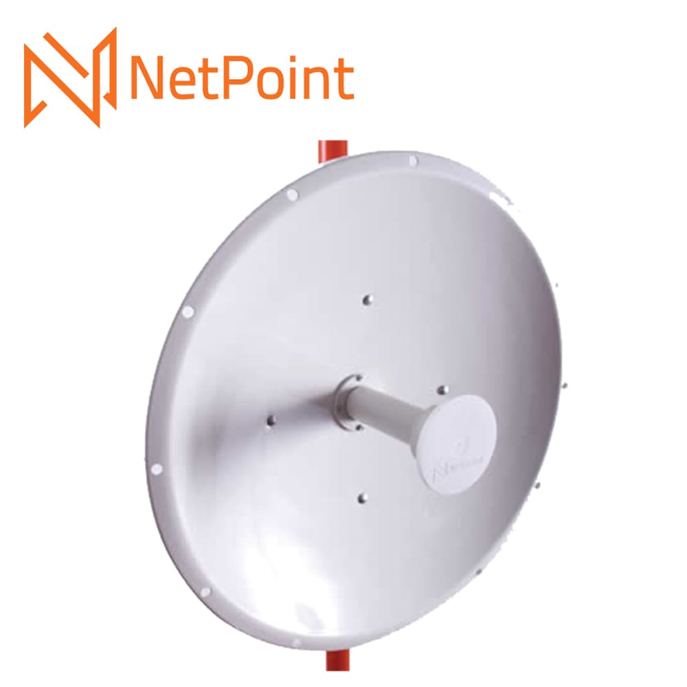 ANTENA PARABOLICA DIRECCIONAL NETPOINT NP-3 4.9-6.2 GHZ 37 DB  120CM DE DIAMETRO PTP - Miniatura 2