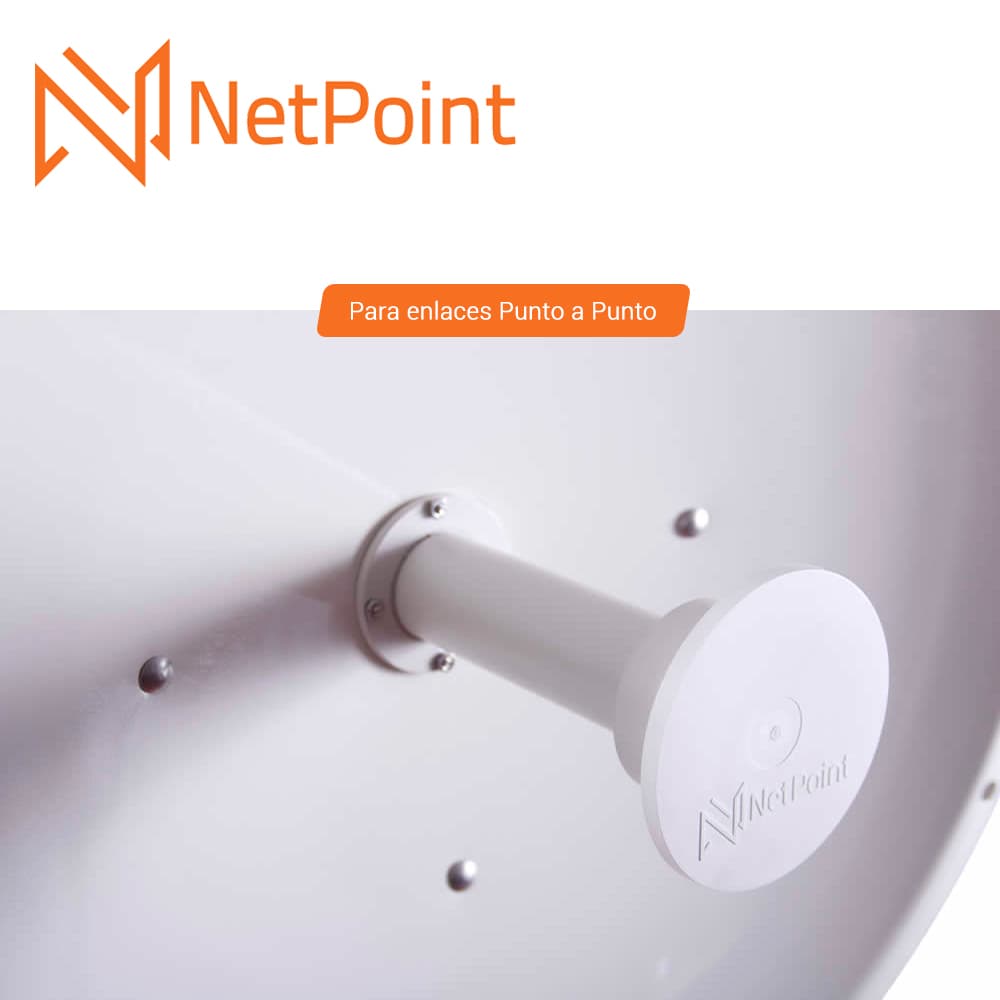 ANTENA PARABOLICA DIRECCIONAL NETPOINT NP-3 4.9-6.2 GHZ 37 DB  120CM DE DIAMETRO PTP - Miniatura 4