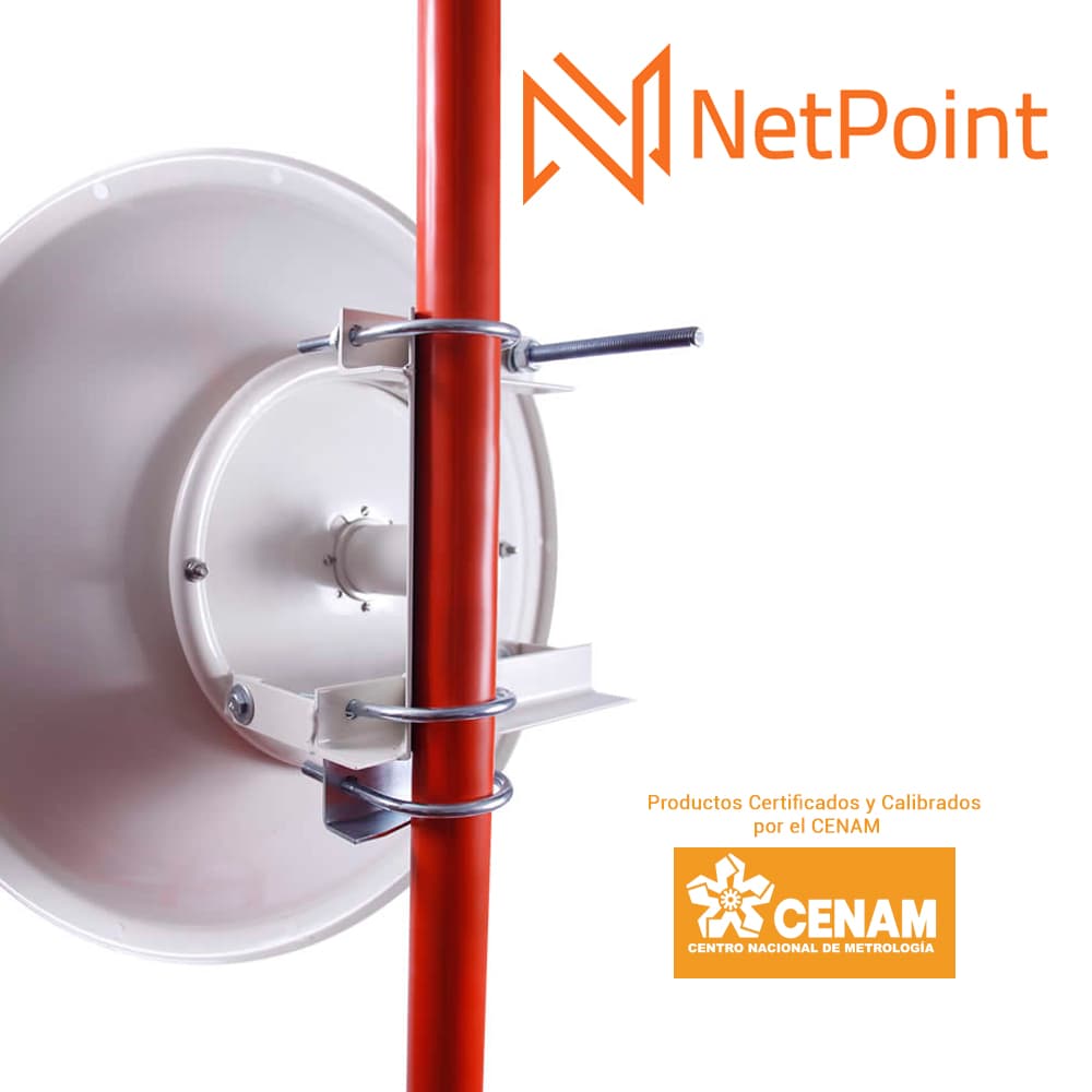 ANTENA PARABOLICA DIRECCIONAL NETPOINT NP-3 4.9-6.2 GHZ 37 DB  120CM DE DIAMETRO PTP - Miniatura 5