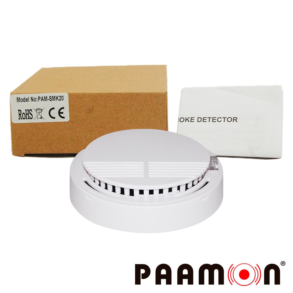 DETECTOR DE HUMO PAAMON PAM-SMK20 AUTONOMO CON SIRENA INTEGRADA  / MONTAJE EN TECHO O PARED / FACIL INSTALACION / RANGO DE DETECCION 25 MTS CUADRADOS/ ALIMENTACION POR MEDIO DE BATERIA (NO INCLUIDA) - Miniatura 5