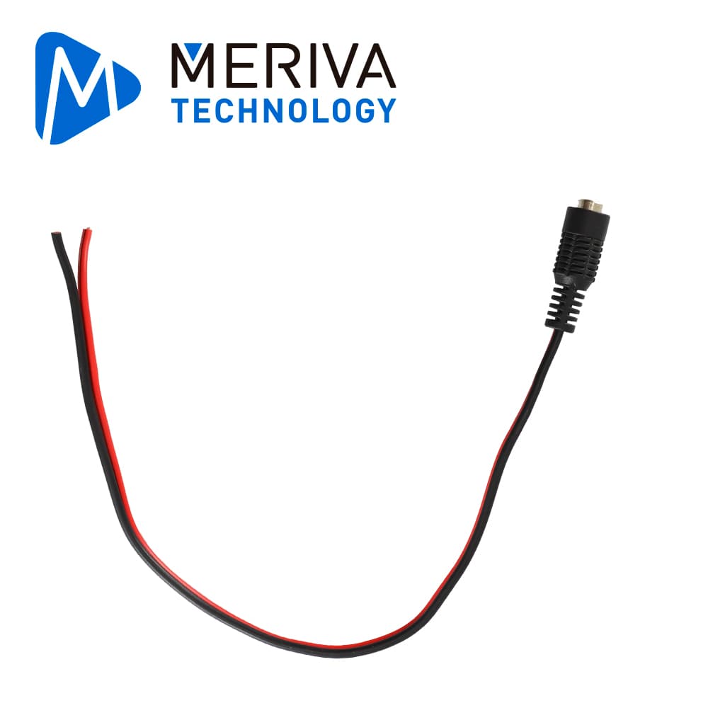 CONECTOR PIGTAIL EXTRA LARGO HEMBRA MERIVA TECHNOLOGY PIGTAIL C-HEMBRA / CONEXION DE CORRIENTE PARA CAMARAS ANALOGICAS HD / POLARIZADO / LARGO 21CM / CALIBRE 22AWG / IP50 - Miniatura 5