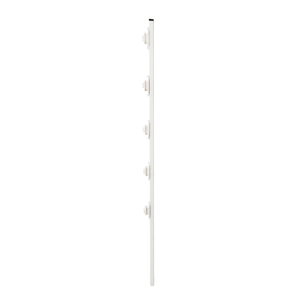 POSTE ECONOMICO PERFIL CON 5 AISLADORES DE PASO BLANCO COLOCADOS CADA 20CM, PARA CERCAS ELECTRIFICADAS - Miniatura 2