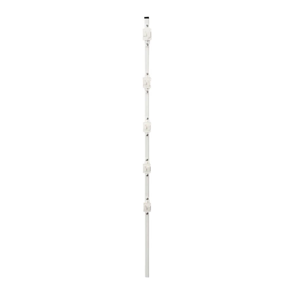 POSTE ECONOMICO PERFIL CON 5 AISLADORES DE PASO BLANCO COLOCADOS CADA 20CM, PARA CERCAS ELECTRIFICADAS - Miniatura 3