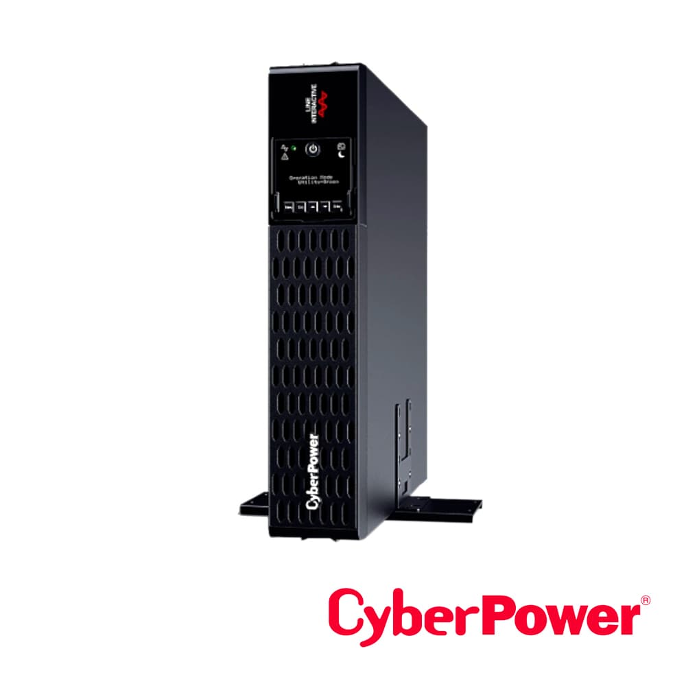 UPS CYBERPOWER PR2200RT2U 2200VA/2200W, 120VCA, ONDA SENOIDAL PURA/ LINEA INTERACTIVA  TORRE/RACK 2U, 8 CONTACTOS CON RESPALDO-SURESION DE PICOS/ PUERTOS USB/SERIAL/ TARJETA DE RED SNMP (OPCIONAL). - Miniatura 2