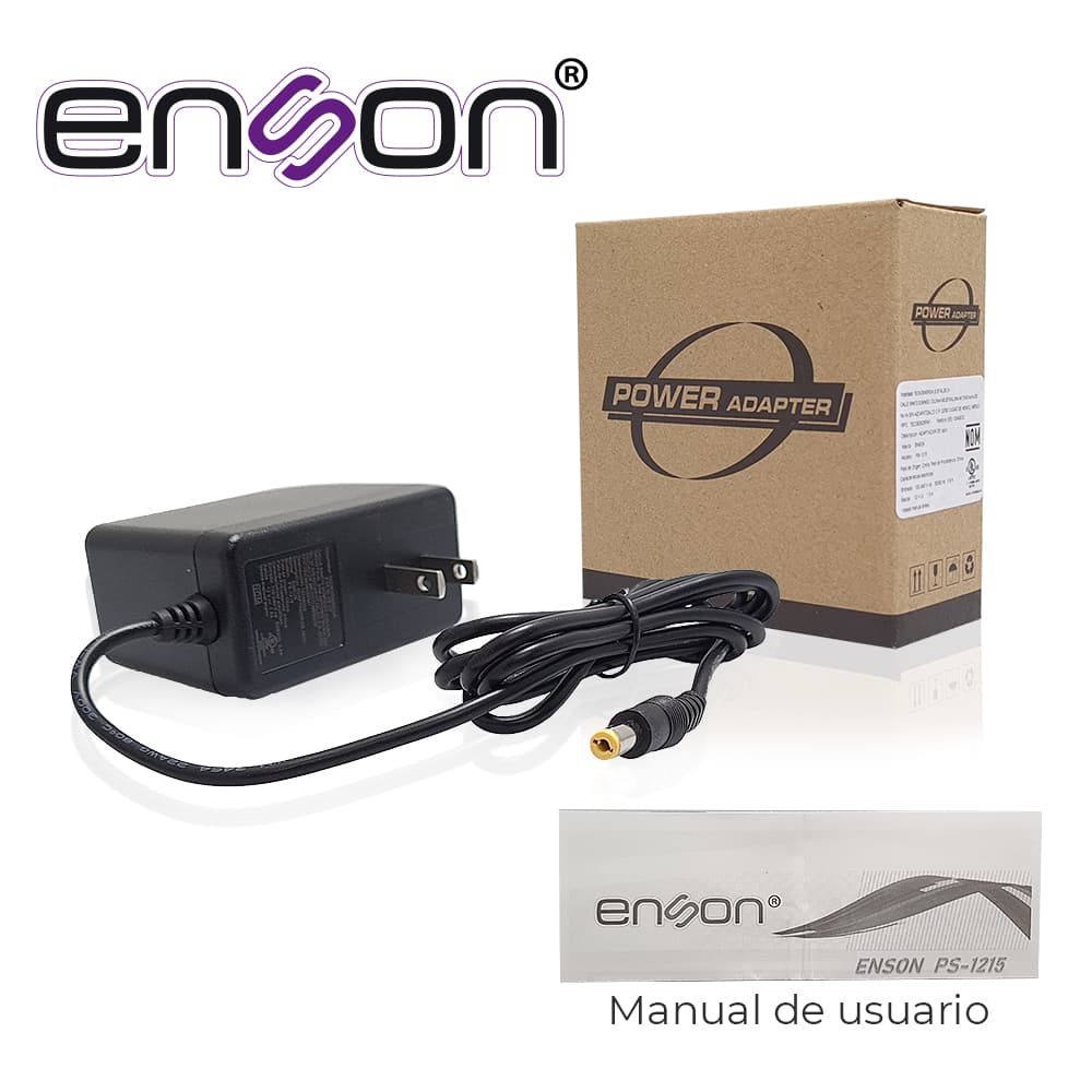FUENTE DE PODER PARA CAMARA ENSON PS-1215 12V 1.5AMP CERTIFICACION UL - Miniatura 4