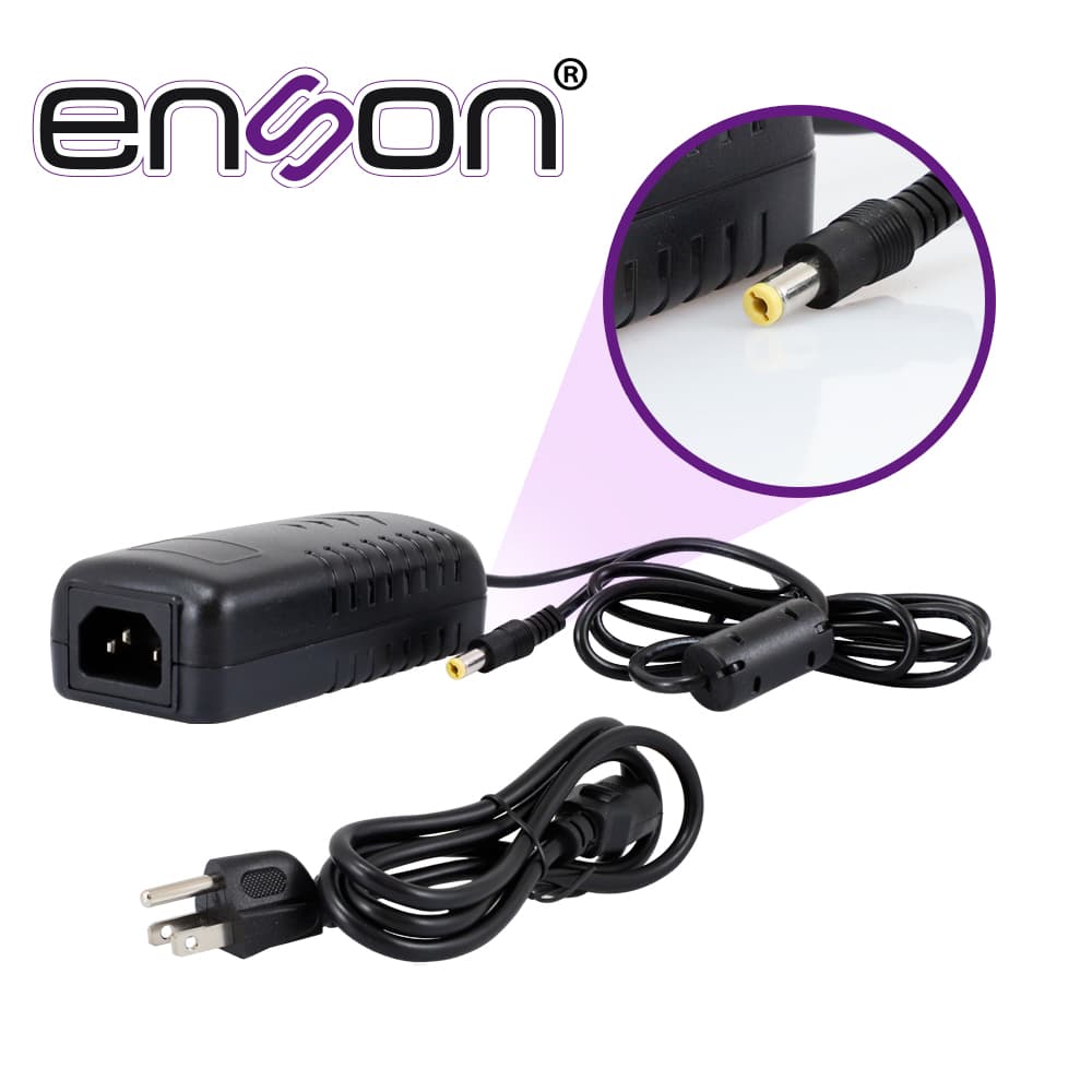 FUENTE DE PODER PARA CAMARA ENSON PS-1230 12V 3AMP CERTIFICACION UL - Miniatura 2