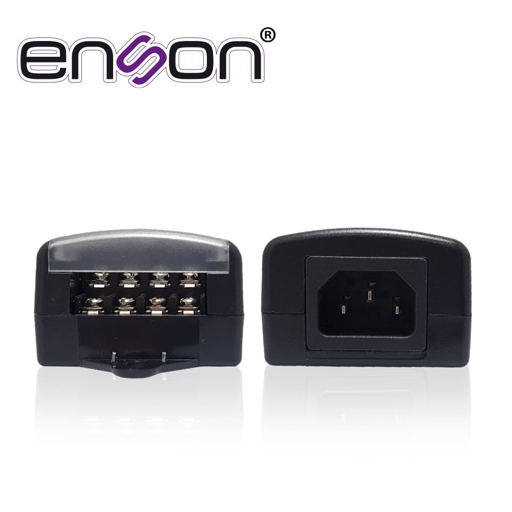 FUENTE DE PODER PARA CAMARA ENSON PS-1254 12V 5AMP CERTIFICACION UL CON CONEXION DE TORNILLO POR CABLE PARA 4 CANALES - Miniatura 4