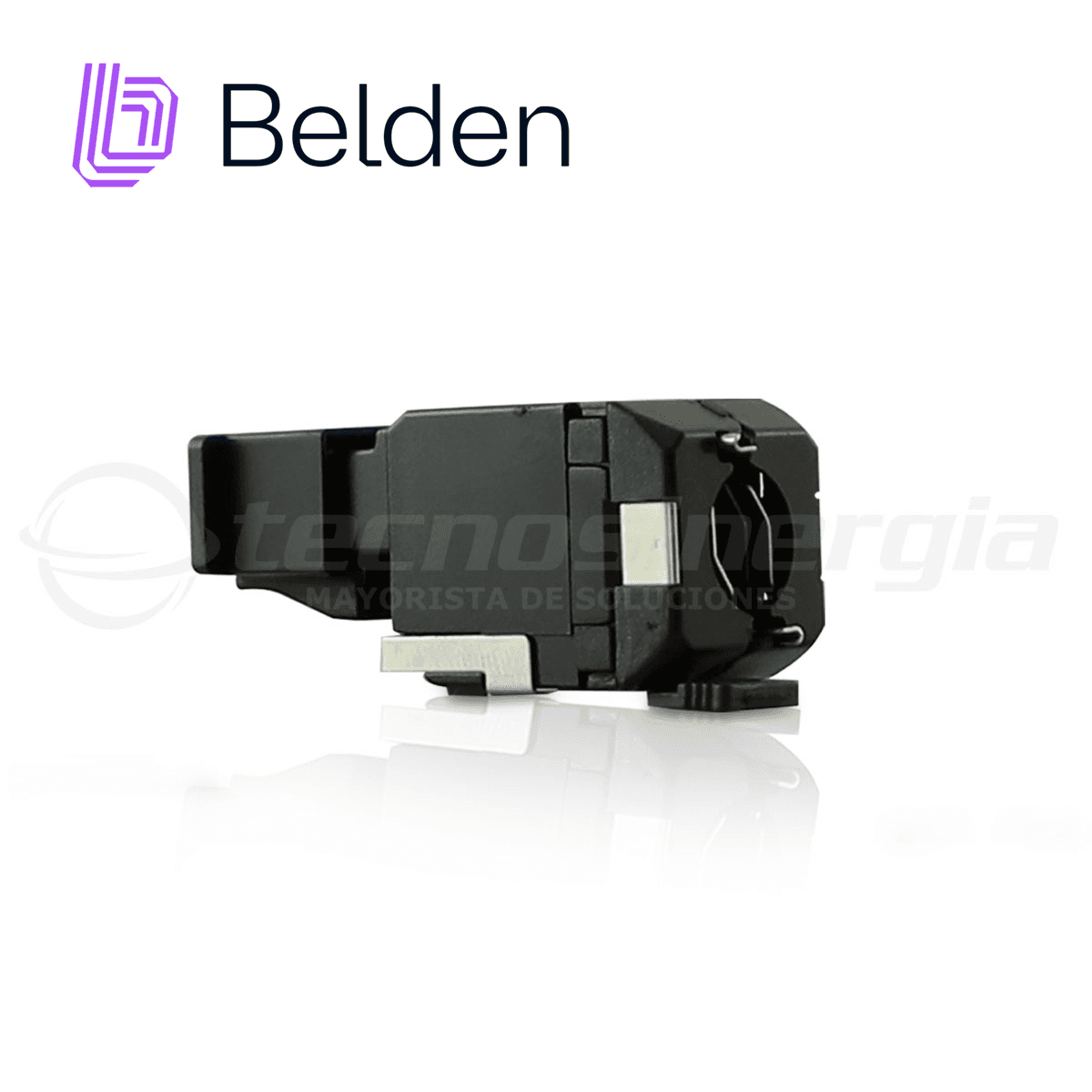 PLUG RJ45 UTP REVCONNECT CAT6A BELDEN RVAFPUBK-S1 / NEGRO - Miniatura 3
