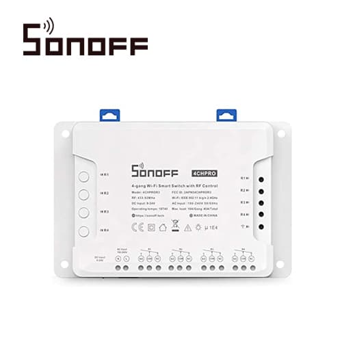 INTERRUPTOR ON/OFF SONOFF 4CH R3 SMART INALAMBRICO WIFI PARA SOLUCION DE SMART HOME CON TEMPORIZADOR Y MONTAJE DIN RAIL PARA IOS Y ANDROID COMPATIBLE CON ALEXA/GOOGLE HOME/NEST/IFTTT 4CH WIFI 2.4GHZ HASTA 10AMP POR CANAL, 16AMP TOTALES - Miniatura 3