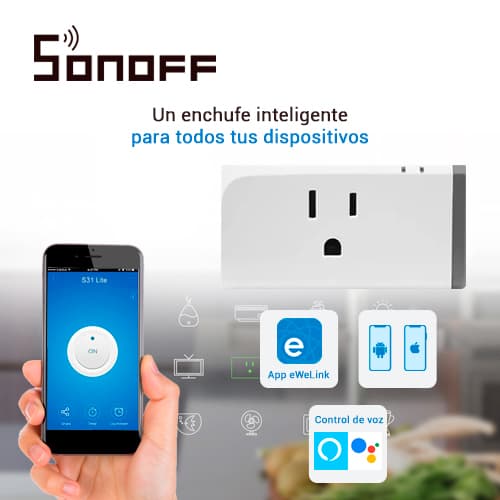 CONTACTO ON/OFF SONOFF S31 SMART INALAMBRICO WIFI PARA SOLUCION DE SMART HOME CON TEMPORIZADOR Y MONITOREO EN TIEMPO REAL DE ENERGIA PARA IOS Y ANDROID COMPATIBLE CON ALEXA/GOOGLE HOME/IFTTT WIFI 2.4GHZ HASTA 16AMP  - Miniatura 5