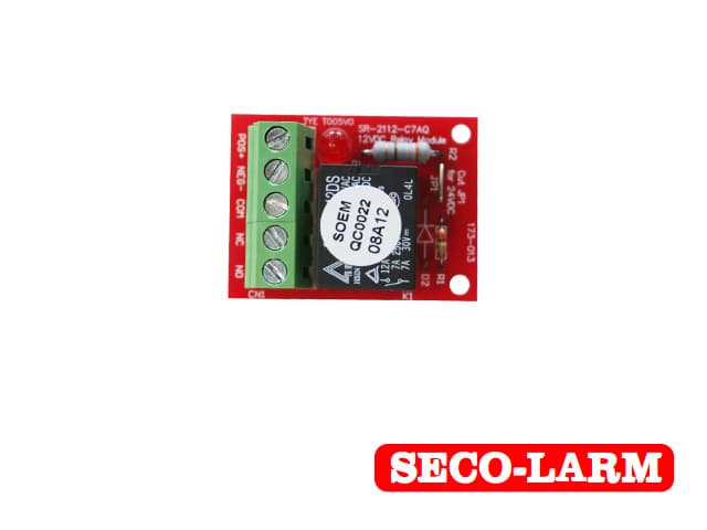 RELEVADOR MINI SR-2112-C7AQ SECO-LARM 1 PIEZA OPERA CON 12VCD 35mA / 24VCD 40MA SOPORTA HASTA 40AMP - Miniatura 2