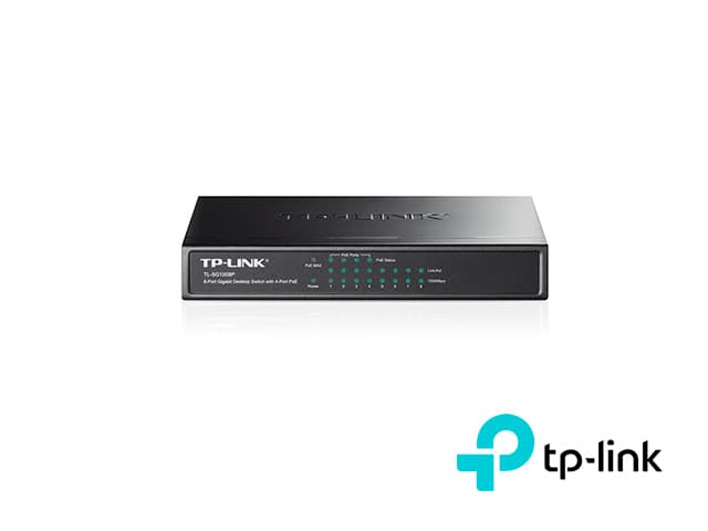 SWITCH POE NO-ADMINISTRABLE TP-LINK TL-SG1008P / 8 PUERTOS GIGABIT 10/100/1,000MBPS / 4 PUERTOS POE  802.3AF 55W / USO ESCRITORIO - Miniatura 2