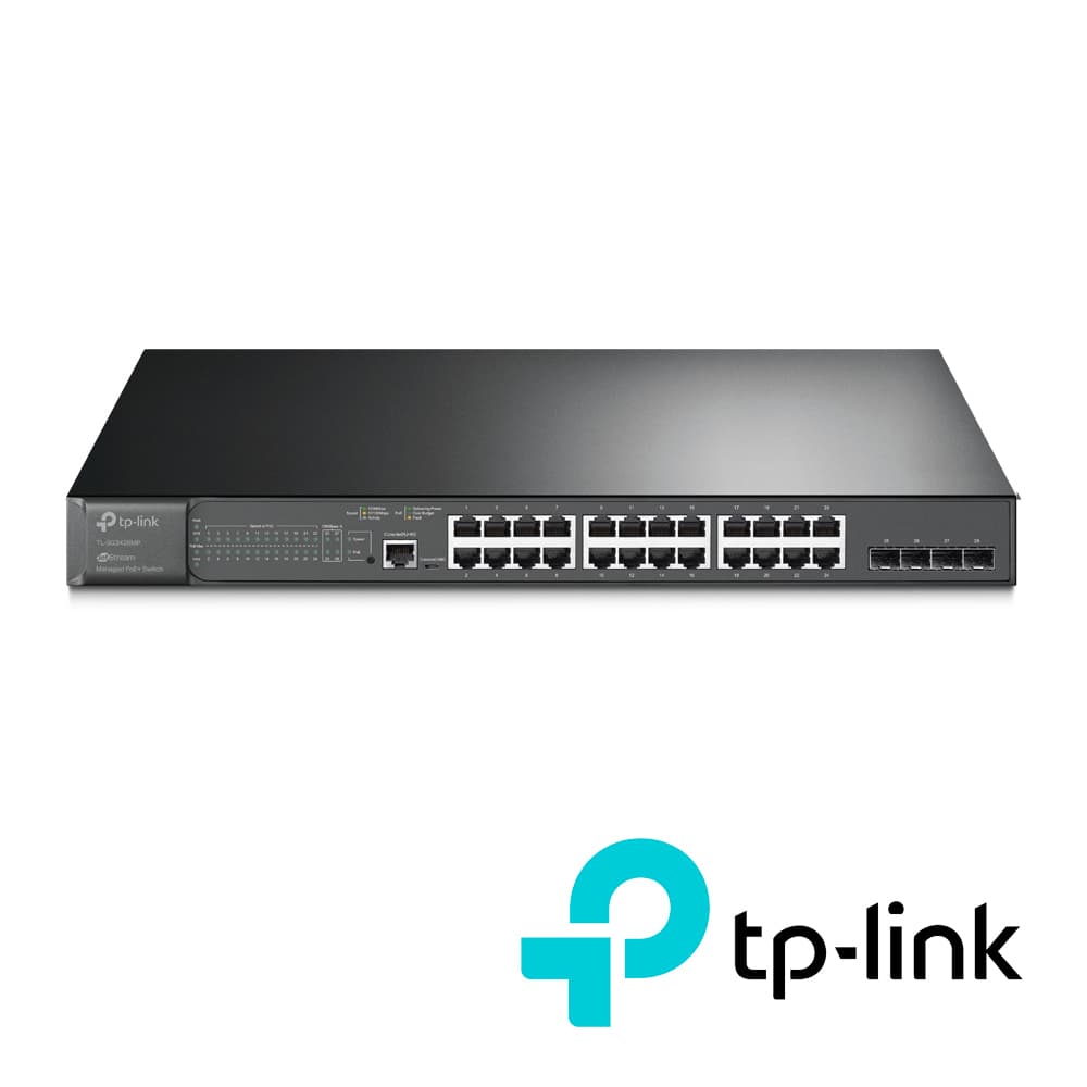 SWITCH ADMINISTRABLE JETSTREAM L2 TP-LINK TL-SG3428MP 28 PUERTOS 10/100/1000 MBPS 4 PUERTOS DE FIBRA OPTICA SFP GIGABIT MONTAJE EN RACK 24 PUERTOS POE HASTA 30W POR PUERTO POE MAXIMO 384W ADMINISTRACION CENTRALIZADA OMADA SDN - Miniatura 2