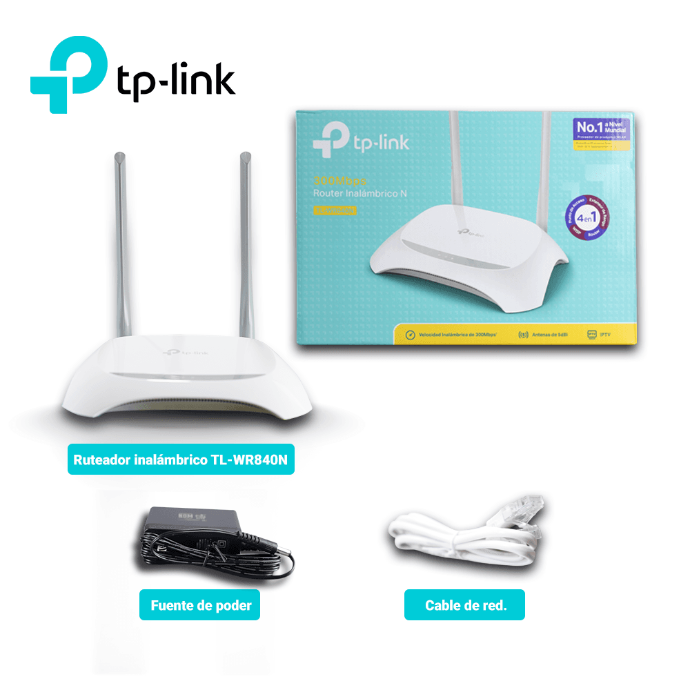 ROUTER INALAMBRICO TL-WR840N TP-LINK / 1 PUERTO WAN 10/100 MBPS / 4 PUERTOS LAN 10/100 MBPS / MODOS DE OPERACION: RUTEADOR-EXTENSOR DE RANGO-PUNTO DE ACCESO-MODO WISP / FRECUENCIA DE 2.4GHZ B/G/N / VELOCIDADES DE HASTA 300 MBPS - Miniatura 5