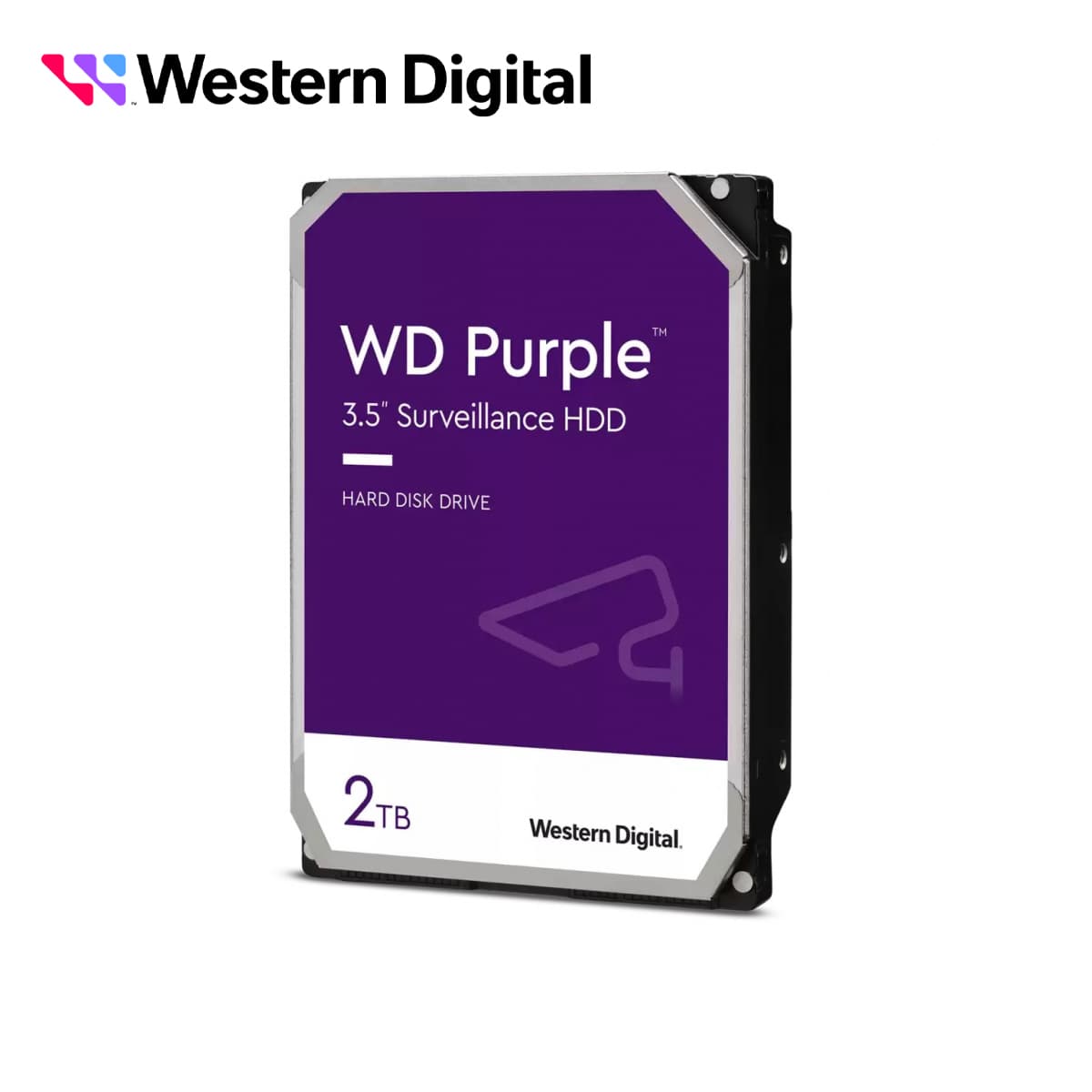 DISCO DURO DD 2TB SATA WD PURPLE WD23PURZ OPTIMIZADO PARA VIDEOVIGILANCIA COMPATIBLE CON DVRS Y NVRS DE CUALQUIER MARCA - Miniatura 2