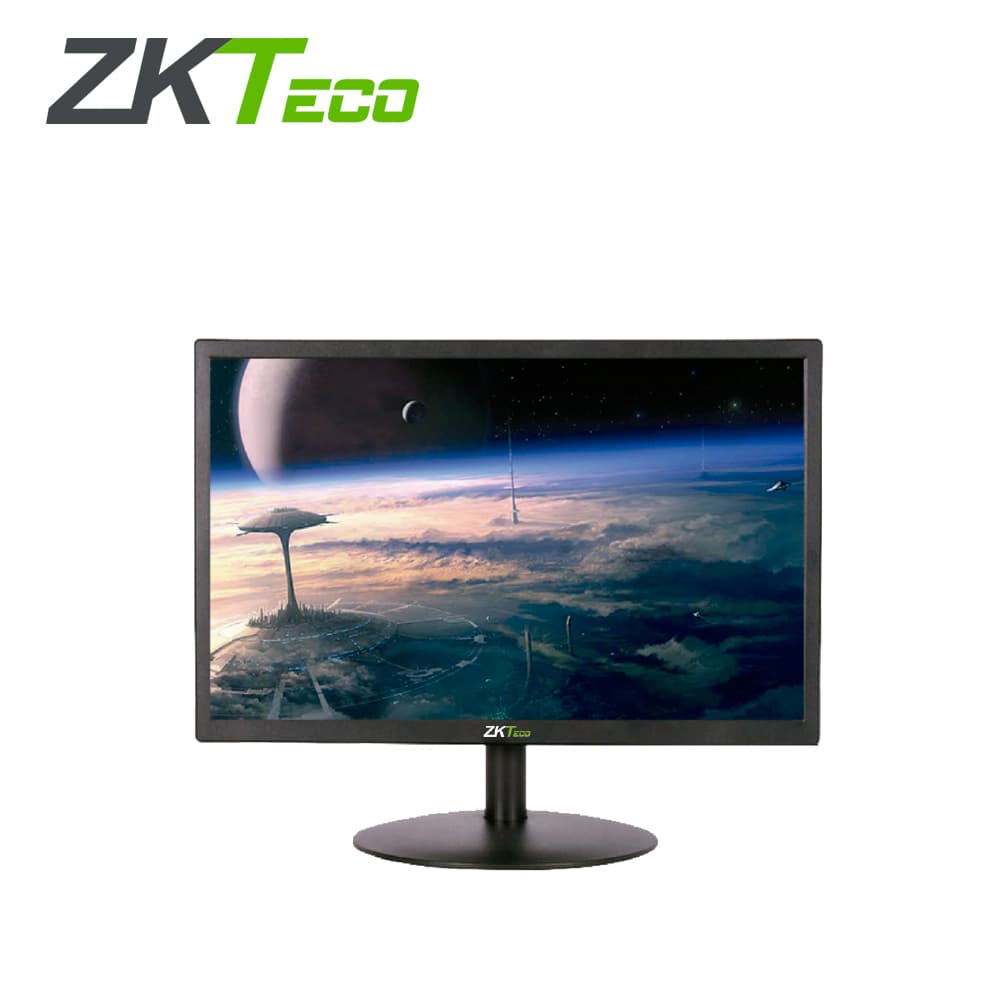 MONITOR ESPECIALIZADO PARA VIDEO VIGILANCIA  LED HD DE 19 PULGADAS ZKTECO MODELO ZD19-2K RESOLUCION 1440 X 900 ENTRADA DE VIDEO HDMI/VGA SALIDA DE AUDIO RCA PUERTO USB ALTAVOZ - Miniatura 2