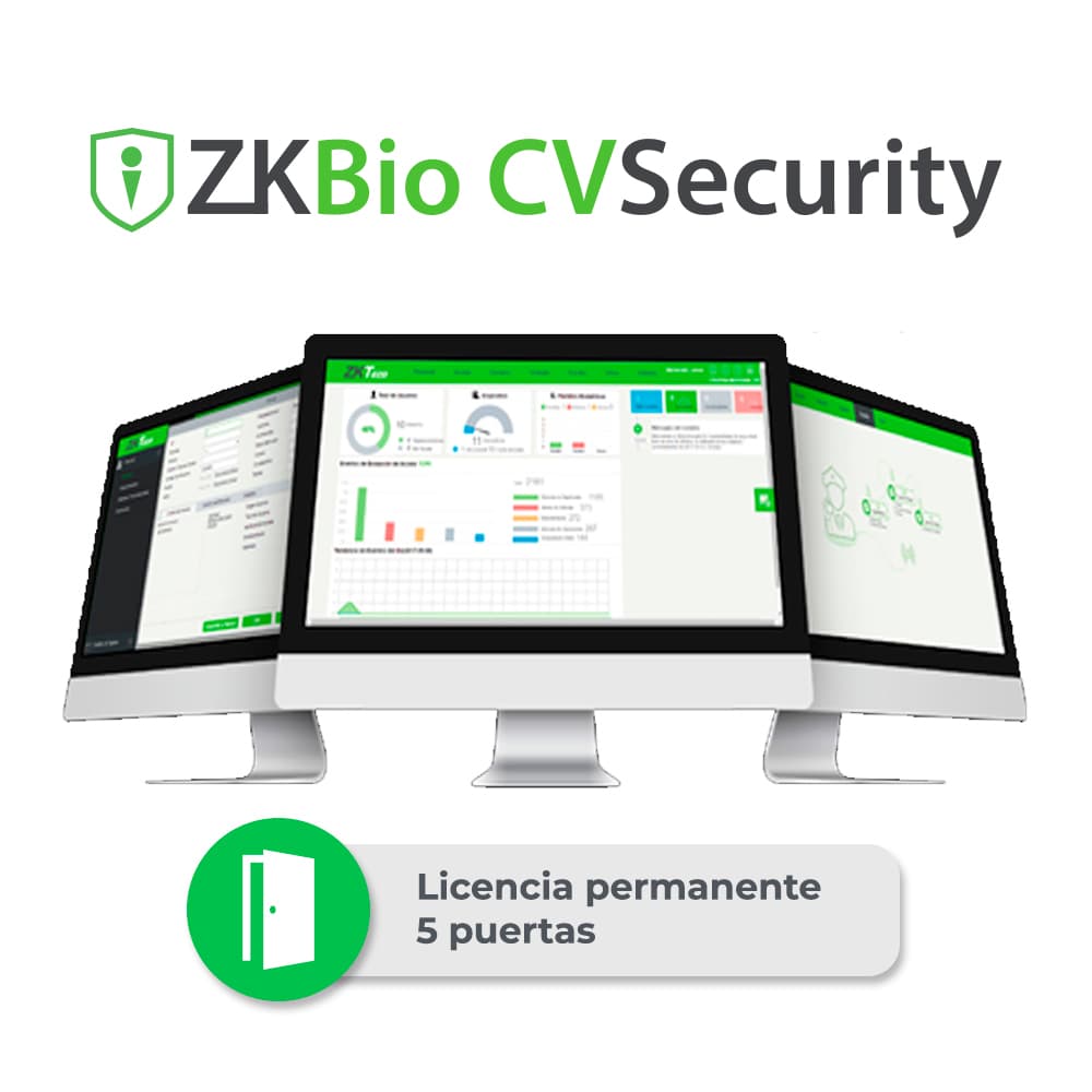 LICENCIA BIO CVSECURITY MODULO DE ACCESO ZKCV-AC-P5 PARA 5 PUERTAS PERMANENTE COMPATIBLE CON INBIOPRO, SPEEDFACE Y PROFACE - Miniatura 2