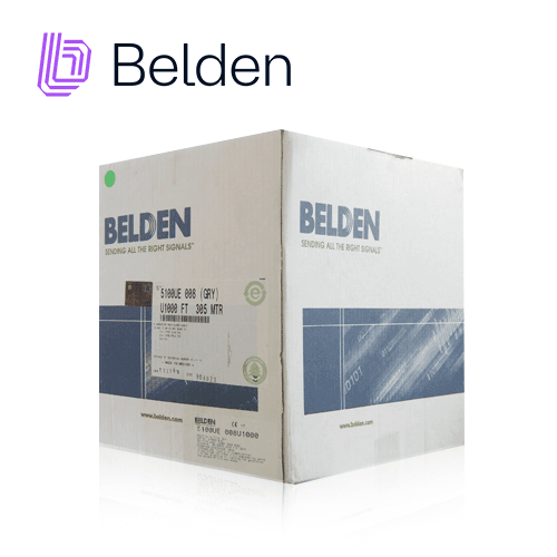 CABLE DE SEGURIDAD Y SONIDO BELDEN 5100UE 008U1000 / INTERIOR / GRIS / 2 CONDUCTORES / 14 AWG / MULTIFILAR / FORRO PVC / CMR - CL3R - FPLR / EN CAJA / 1,000 PIES 305 METROS - Miniatura 2