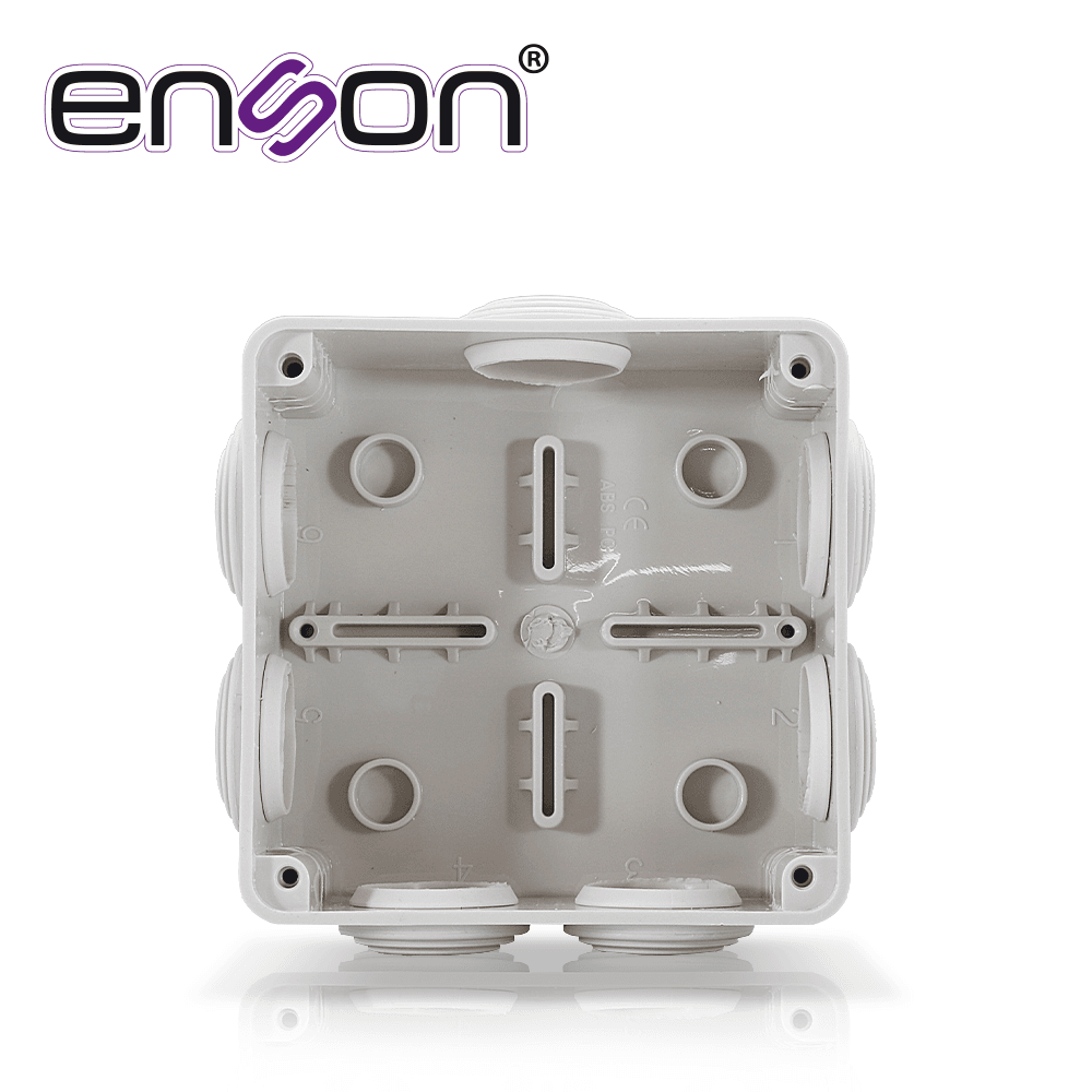 CAJA DE PLASTICO ENSON ENS-PCB1010 100X100X50 MM CON SELLO DE GOMA GRADO DE PROTECCION IP66 MULTIPLES CONEXIONES A TUBERIA DE 1 PULGADA - Miniatura 5