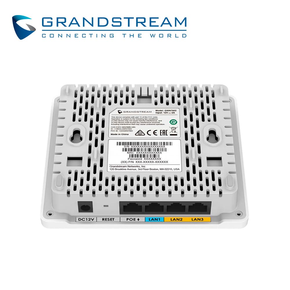 ACCESS POINT SWITCH INTEGRADO WAVE-2 GRANDSTREAM GWN7603 / WIFI 802.11AC  / MIMO 2X2 / VELOCIDAD 1.27GBPS / 4 PUERTOS GIGABIT / 2 ANTENAS 3.5 DBI / 16 SSID / 100 USUARIOS SIMULTANEOS / ALIMENTACION POE 802.3 AF/AT / NO INCLUYE INYECTOR POE - Miniatura 4
