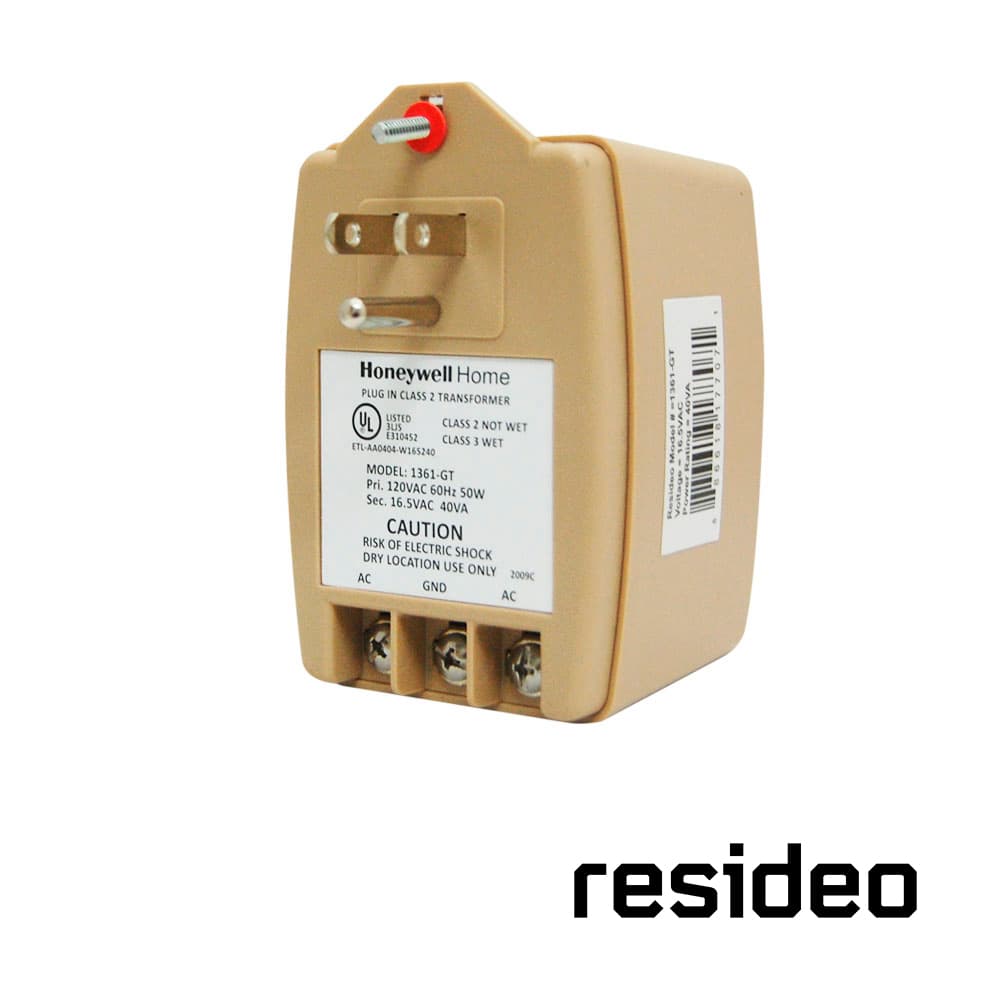 TRANSFORMADOR RESIDEO 1361-GT 16.5VAC 40VA/ COMPATIBLE CON LOS PANELES DE ALARMA DE LA SERIE VISTA/ NO INCLUYE CABLE PARA CONEXION/ CORRIENTE MAXIMA 2.5AMP - Miniatura 3