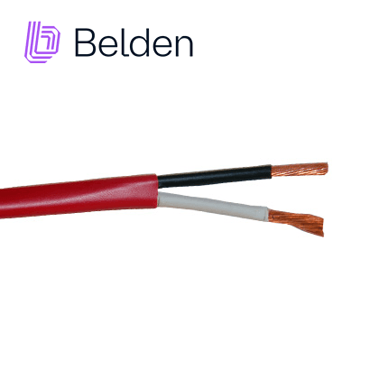 CABLE DE SEGURIDAD Y SONIDO BELDEN 5000UE 0021000 / INTERIOR / ROJO / 2 CONDUCTORES / 12 AWG / MULTIFILAR / FORRO PVC / CMR - CL3R - FPLR / NO BLINDADO / BOBINA / 1,000 PIES 305 METROS - Miniatura 3