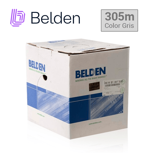 CABLE DE SEGURIDAD Y SONIDO BELDEN 5300UE 008U1000 / INTERIOR / GRIS / 2 CONDUCTORES / 18 AWG / MULTIFILAR / FORRO PVC / CMR / EN CAJA / 1,000 PIES 305 METROS - Miniatura 5