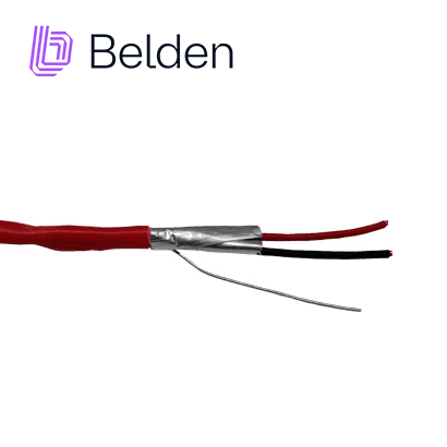 CABLE DE ALARMA CONTRA INCENDIOS BELDEN 5320FL 002U1000 / INTERIOR / ROJO / 2 CONDUCTORES / 18 AWG / SOLIDO / FORRO PVC / CMR - FPLR / BLINDADO / EN CAJA / 1,000 PIES 305 METROS - Miniatura 3