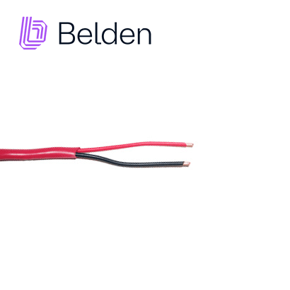 CABLE DE ALARMA CONTRA INCENDIOS BELDEN 5320UL 002U1000 / INTERIOR / ROJO / 2 CONDUCTORES / 18 AWG / SOLIDO / FORRO PVC / CMR - FPLR / EN CAJA / 1,000 PIES 305 METROS - Miniatura 3